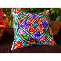 Boho Kissenbezug - Indien Dekokissen, Viele Farben, Hippie Kissen Bunt | Indisch Orientalisch, Patchwork Kissenhülle, Geschenk von theshantihome