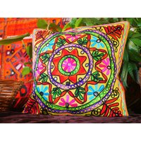 Boho Kissenbezug - Indien Dekokissen, Viele Farben, Hippie Kissen Bunt | Indisch Orientalisch, Patchwork Kissenhülle, Geschenk von theshantihome