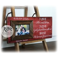Adoptionsgeschenke, Adoptionsrahmen, Personalisierter Bilderrahmen, 8x20 The Sugared Plums Frames von thesugaredplums