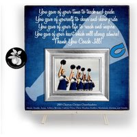 Cheer Coach Geschenk, Personalisierter Bilderrahmen, Dankeschön Saisonendegeschenk 16x16 The Sugared Plums Frames von thesugaredplums