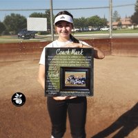 Softball-Trainer Geschenk, Trainer Wertschätzung Softball-Team Dankeschön Für Trainer, Saisonende 16x16 The Sugared Plums Frames von thesugaredplums