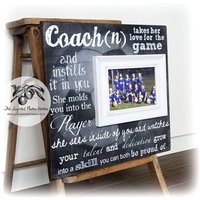 Trainer Geschenk, Fußballtrainer Dankeschön, Trainerrahmen, Baseballtrainer, Basketballtrainer, 16x16 The Sugared Plums Frames von thesugaredplums