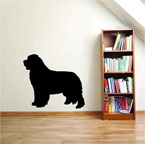 Cartoon Neufundland Hund PVC Abnehmbare Wandtattoo Aufkleber Wohnzimmer Schlafzimmer 60Cmx53.6Cm von thetobea