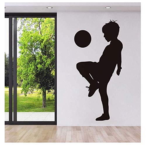Fußball Wandtattoo Kreative Fußballspieler Wandtattoo Kinderzimmer Heimtextilien Wohnzimmer 58 cm x 117 cm von thetobea
