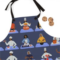 Schwarze Frauen-Kochschürze Küchenaccessoire von thetrinigee