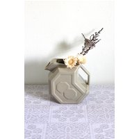 Alamo 759 Krug - Keramik Art Deco Grüner Grauer Vase Oktagon von theturtleroad
