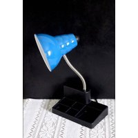 Kleine Blaue Metalllampe - Büroleuchte Blaulicht Retro 80Er Jahre Lampe 1980Er Bleistifthalter Nerd Geschenk Kleine Blaue Metalllampe - Büroleuchte Blaulicht Retro 80Er Jahre Lampe 1980Er Bleistifthalter Nerd Geschenk von theturtleroad