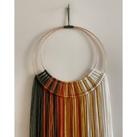 Herbstfarbe Yarn Hoop Wandbehang/Dh von thetwistedthreadco