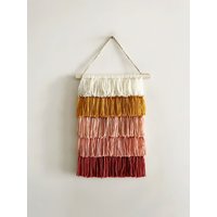 Mehrfädiges Garn Wandbehang Weiß, Senf, Und Rosa Moderne Boho Dekor Mehrfädiges Garn Wandbehang Weiß, Senf, Und Rosa Moderne Boho Dekor von thetwistedthreadco