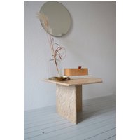 Vintage Marmor Travertin Bierkrug Couch Sofa Beistell Tisch Midcentury Modernism Italienisch von thevintagershop