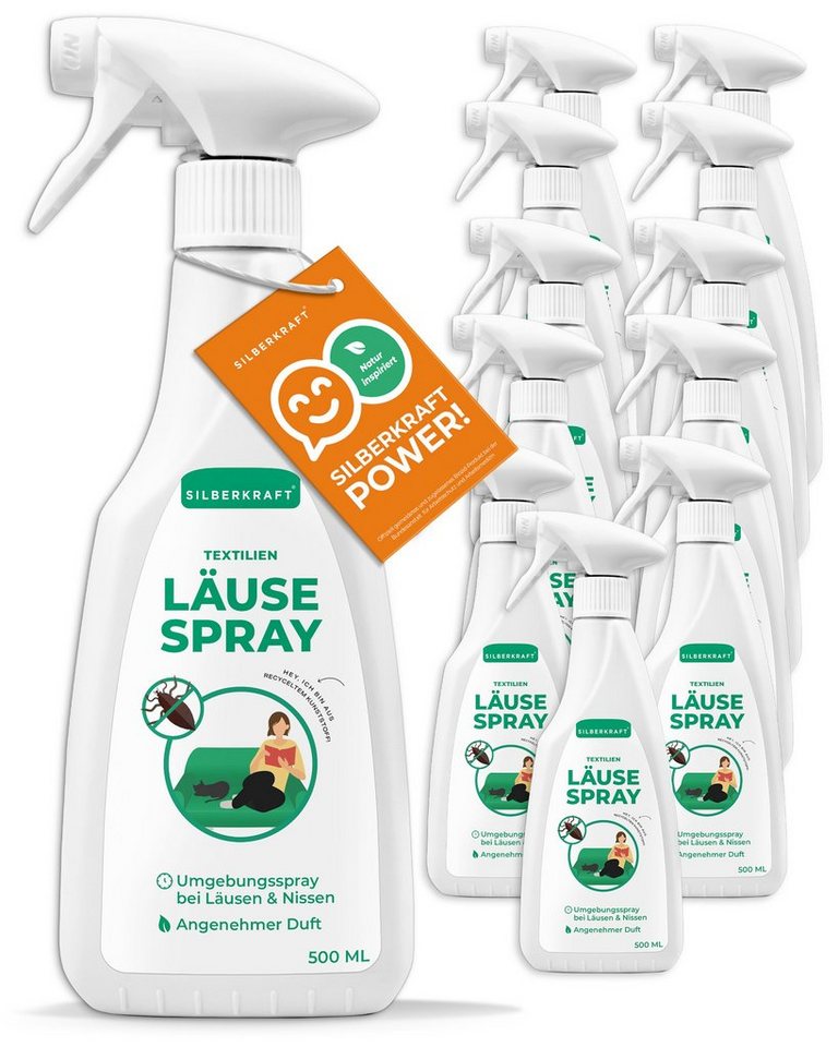thies Insektenspray Läusespray für Textilien und Kopfläuse vorbeugen Spray, 500 ml, 12-St. von thies