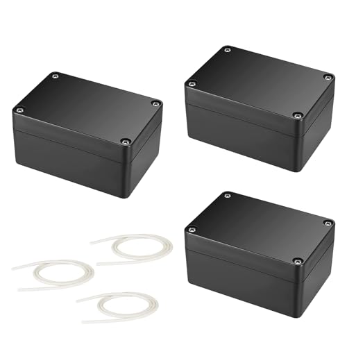 3 Stück Abzweigdose Wasserdicht IP66, Electronic Projekt Box, Schwarz Verteilerdose Außen, Elektrozubehör Gehäuse Kunststoff, 100 x 68 x 50 mm 3 Stück Abzweigdose Wasserdicht IP66, Electronic Projekt Box, Schwarz Verteilerdose Außen, Elektrozubehör Gehäuse Kunststoff, 100 x 68 x 50 mm von thirei