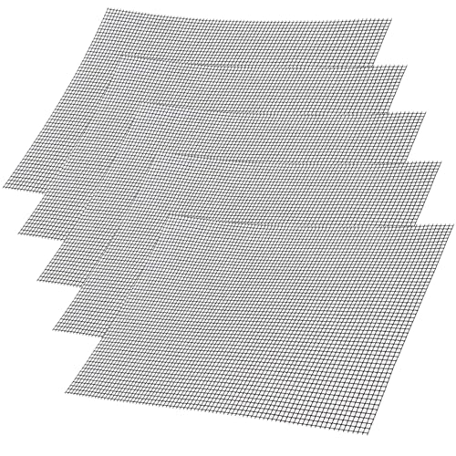 5 Stück Grillmatten set, Gitter Grillmatte Antihaftbeschichtet, 42 x 36 cm Teflon Netz Grillmatte, Wiederverwendbar, BBQ Grillmatte für Gasgrill, Holzkohle, Elektrogrill, Backofen, Kochen von thirei