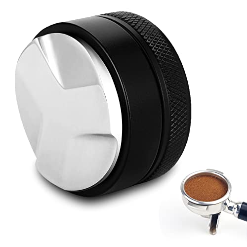 Distributor, 304 Edelstahl Leveler 53 mm, Werkzeug zum Nivellieren von Gemahlenem Kaffee, Schwarz von thirei