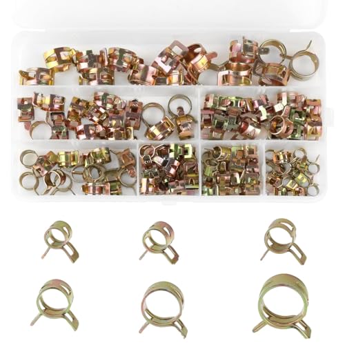Schlauch Federklemmen,102 Stück Schlauchschellen, 6 Größen Kraftstoffleitung Schlauchschellen, Schlauch Federklemmen, Kraftstoffleitung Schellen, für Wasserrohr Luftschlauch Schlauch Federklemmen,102 Stück Schlauchschellen, 6 Größen Kraftstoffleitung Schlauchschellen, Schlauch Federklemmen, Kraftstoffleitung Schellen, für Wasserrohr Luftschlauch von thirei