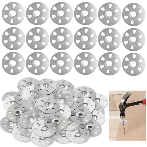 Unterlegscheiben Set, 100 Stück Unterlegscheiben, 35mm Edelstahl Beilagscheiben, Stahl Isolierung Thermoplatte, Verzinkter Stahl Isolierung, für Verbundplatten von thirei