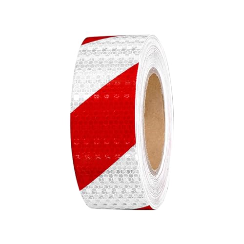 thirei 12m × 5cm Reflective Tape, Warning Sticker, Selbstklebend Reflektorband Rot Weiß, Warnaufkleber Reflektorband, für Warnmarkierung Sicherheit thirei 12m × 5cm Reflective Tape, Warning Sticker, Selbstklebend Reflektorband Rot Weiß, Warnaufkleber Reflektorband, für Warnmarkierung Sicherheit von thirei