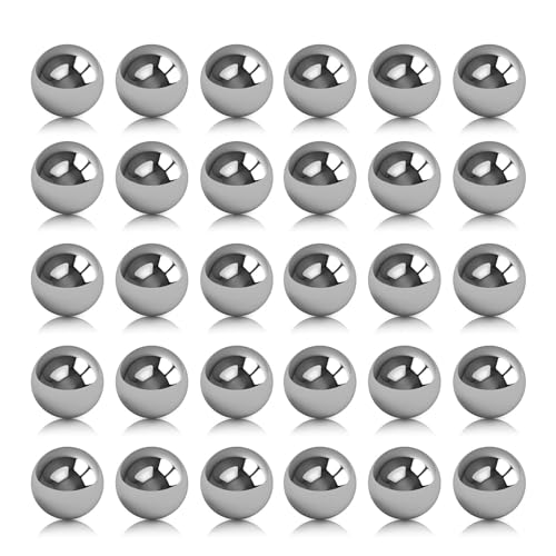 thirei Edelstahlkugel, 10 mm Gartenkugel, Beobachtungskugel, Poliert Vollkugeln, für Haus Garten Ornament Dekorationen, 30 Stück thirei Edelstahlkugel, 10 mm Gartenkugel, Beobachtungskugel, Poliert Vollkugeln, für Haus Garten Ornament Dekorationen, 30 Stück von thirei