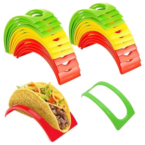thirei Taco Halter, 32 Stück Taco Halter Ständer, Taco Schalen, Hartplastik Taco Shell Halter Rack, Taco Ständer, Für Restaurant, Zuhause von thirei