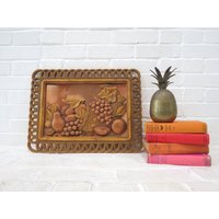 Vintage Coppercraft Gilde Stillleben Kunst // Mid Century Wandkunst Mit Kupferner Rückseite, Füllhorn Obstkorb Kunststoff-Kitsch Vintage Coppercraft Gilde Stillleben Kunst // Mid Century Wandkunst Mit Kupferner Rückseite, Füllhorn Obstkorb Kunststoff-Kitsch von thisattic