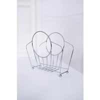 Vintage Zeitschriftenhalter Magazin Holder Chrom Buch Halter Ständer Retro Germany Zeitschriftenständer 70S 80S Vintage Zeitschriftenhalter Magazin Holder Chrom Buch Halter Ständer Retro Germany Zeitschriftenständer 70S 80S von thisisjkvintage