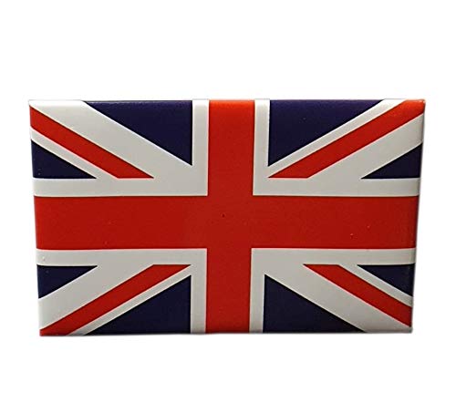 Kühlschrankmagnet aus Metallblech, Motiv: Union Jack, britische Flagge, rot, weiß und blau, Souvenir aus London, England, UK von Thomas Benacci