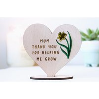 Personalisiertes Muttertagsgeschenk - Danke, Dass Sie Mir Beim Wachsen Helfen Muttertagsgeschenke Geschenk Für Mama Muttertagsschild von threepeakscompany