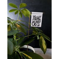 I Think You Sollte Just Go For It Print - Pflanzen Dekoration Leinwand Druck Motivationsspruch Zimmerpflanze von threethirtysix
