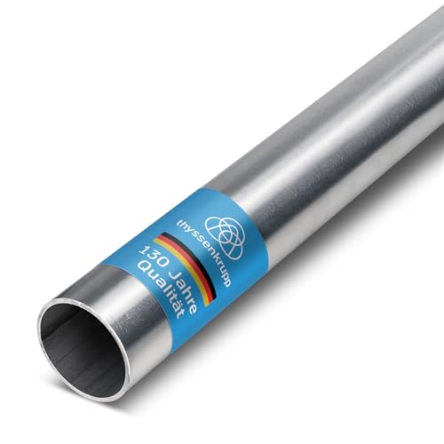 thyssenkrupp Edelstahlrohr Ø 38 x 2 mm in 2000 mm Länge | K240 geschliffen | Rundrohr Edelstahl V2A geschweißt | Werkstoff: 1.4301 | AISI 304 thyssenkrupp Edelstahlrohr Ø 38 x 2 mm in 2000 mm Länge | K240 geschliffen | Rundrohr Edelstahl V2A geschweißt | Werkstoff: 1.4301 | AISI 304 von thyssenkrupp