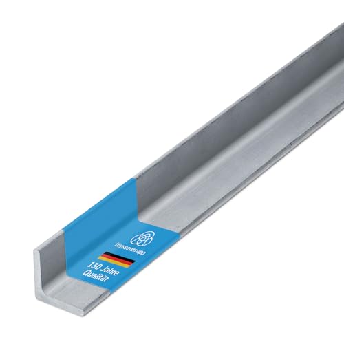 thyssenkrupp Edelstahlwinkel 30 x 30 x 3 mm in 1500 mm Länge | Edelstahl Winkelprofil V2A Winkelstahl L-Profil | Werkstoff: 1.4301 von thyssenkrupp