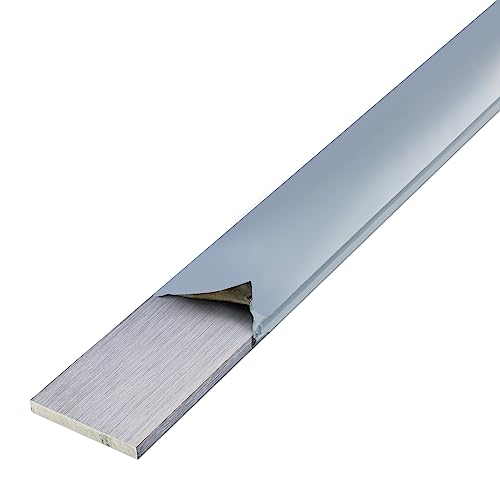 thyssenkrupp Flachprofil Edelstahl K240 geschliffen 20 x 5 mm in 2450 mm Länge | Flachstahl Flachstange Flachmaterial | Werkstoff: 1.4301 V2A von thyssenkrupp