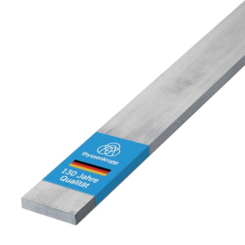 thyssenkrupp Flachstahl Edelstahl 15 x 4 mm in 2450 mm Länge | Flachstange V2A gezogen | Werkstoff: 1.4301 | AISI 304 von thyssenkrupp