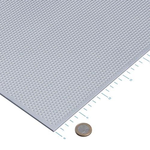 thyssenkrupp Lochblech Alu RV3-5 Aluminium 2 mm (1500 x 500 mm) umlaufender Längs- und Stirnrand von thyssenkrupp