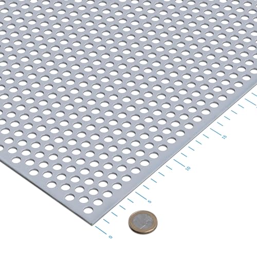 thyssenkrupp Lochblech Alu RV8-12 Aluminium 2 mm (1500 x 500 mm) umlaufender Längs- und Stirnrand von thyssenkrupp
