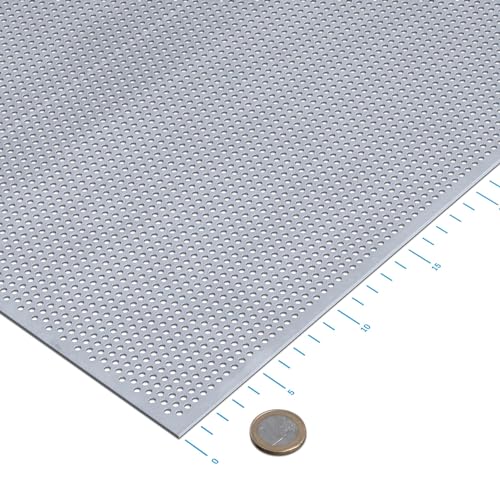 thyssenkrupp Lochblech Edelstahl RV3-5 V2A 1 mm (1000 x 750 mm) umlaufender Längs- und Stirnrand von thyssenkrupp