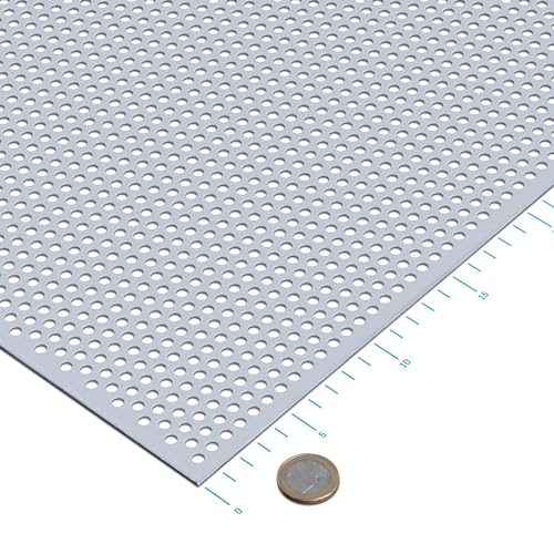 thyssenkrupp Lochblech verzinkt RV5-8 Stahl 1,5 mm (1500 x 500 mm) umlaufender Längs- und Stirnrand von thyssenkrupp