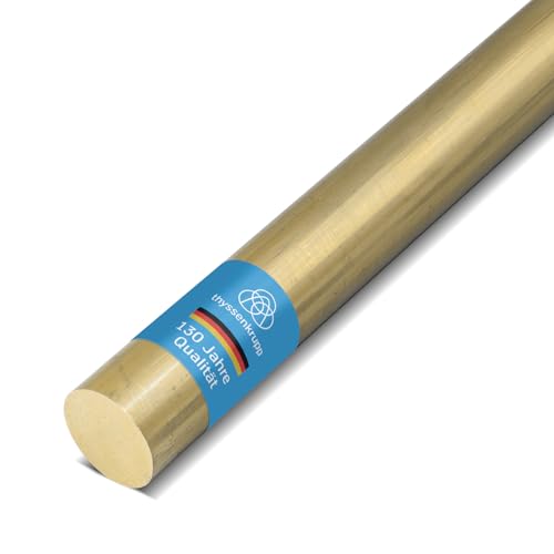 thyssenkrupp Rundstab Messing Ø 18 mm in 2450 mm Länge | Messingstange Messingstab Rundprofil Rundmaterial Vollmaterial | CW614N von thyssenkrupp
