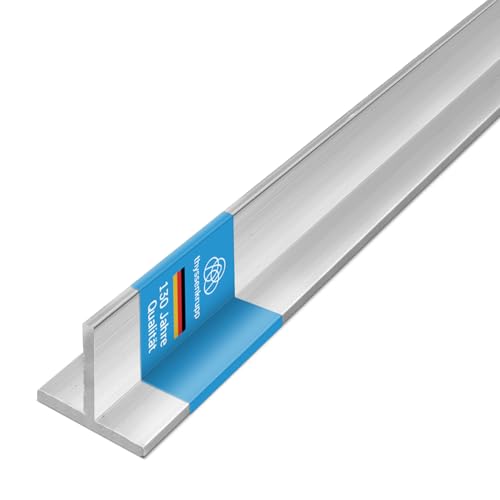 thyssenkrupp T-Profil Aluminium 60 x 60 x 6 mm in 2450 mm Länge | Aluprofil | Alu | T-Metall | EN AW-6060 von thyssenkrupp