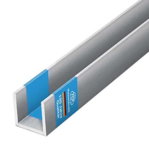 thyssenkrupp U-Profil Aluminium gepresst 25 x 25 x 25 x 3 mm in 2000 mm Länge | Aluprofil U-Profil | EN AW-6060 thyssenkrupp U-Profil Aluminium gepresst 25 x 25 x 25 x 3 mm in 2000 mm Länge | Aluprofil U-Profil | EN AW-6060 von thyssenkrupp