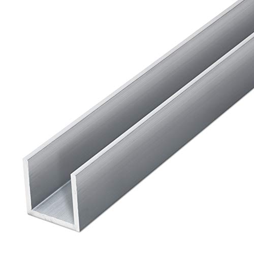 thyssenkrupp U-Profil Aluminium gepresst 40 x 40 x 40 x 2 mm in 2450 mm Länge | Aluprofil U-Profil | EN AW-6060 von thyssenkrupp