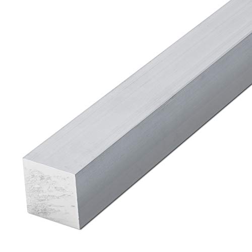 thyssenkrupp Vierkantprofil Aluminium 10 x 10 mm in 1000 mm Länge | Alu Vierkant Vierkantstab | EN AW-6060 von thyssenkrupp