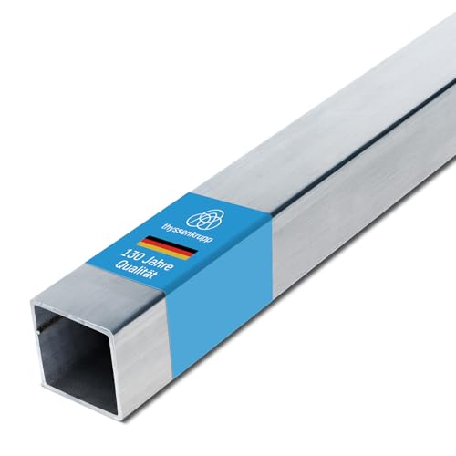 thyssenkrupp Vierkantrohr Edelstahl 60 x 60 x 2 mm in 1500 mm Länge | K240 geschliffen | Quadratrohr Hohlprofil V2A geschweißt | Werkstoff: 1.4301 | AISI 304 thyssenkrupp Vierkantrohr Edelstahl 60 x 60 x 2 mm in 1500 mm Länge | K240 geschliffen | Quadratrohr Hohlprofil V2A geschweißt | Werkstoff: 1.4301 | AISI 304 von thyssenkrupp