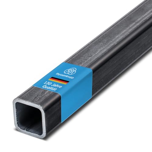 thyssenkrupp Vierkantrohr Stahl 50 x 50 x 2 mm in 2000 mm Länge | Quadratrohr Hohlprofil geschweisst | Werkstoff: S235JRH thyssenkrupp Vierkantrohr Stahl 50 x 50 x 2 mm in 2000 mm Länge | Quadratrohr Hohlprofil geschweisst | Werkstoff: S235JRH von thyssenkrupp