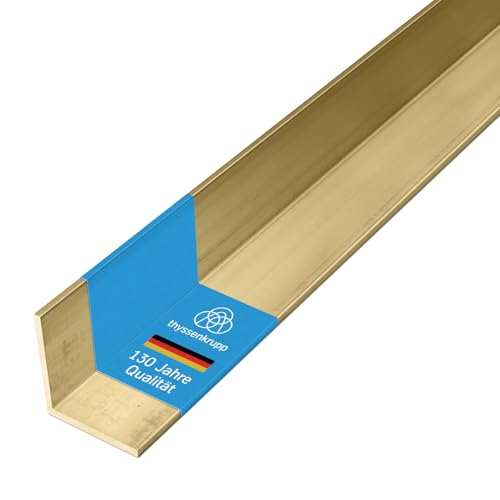 thyssenkrupp Winkelprofil Messing 40 x 40 x 3 mm in 2450 mm Länge | Messingwinkel L-Profil | Werkstoff: CuZn41Pb1Al thyssenkrupp Winkelprofil Messing 40 x 40 x 3 mm in 2450 mm Länge | Messingwinkel L-Profil | Werkstoff: CuZn41Pb1Al von thyssenkrupp