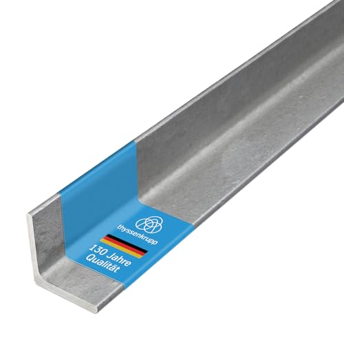 thyssenkrupp Winkelprofil Stahl verzinkt 30 x 30 x 3 mm in 2000 mm Länge | Stahlwinkel Winkeleisen Winkelstahl L-Profil | Werkstoff: S235JR thyssenkrupp Winkelprofil Stahl verzinkt 30 x 30 x 3 mm in 2000 mm Länge | Stahlwinkel Winkeleisen Winkelstahl L-Profil | Werkstoff: S235JR von thyssenkrupp