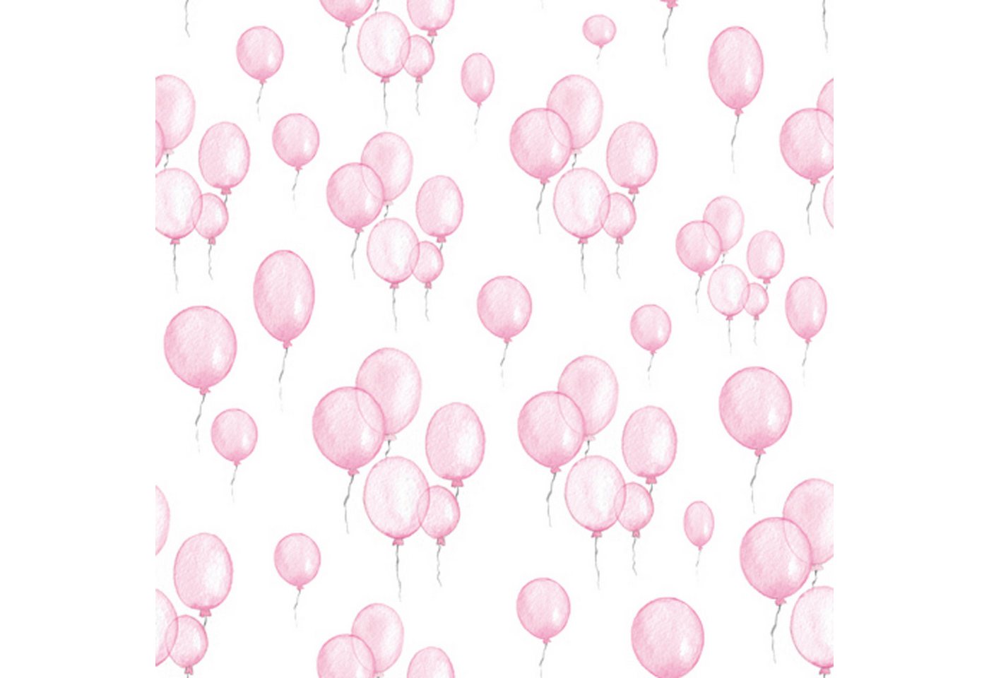 ti-flair Papierserviette, Servietten Papier 33x33cm 3-lagig Luftballons 20 Stück Hellrosa von ti-flair