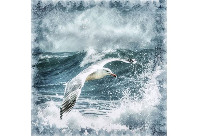 ti-flair Papierserviette, Servietten Papier 33x33cm 3-lagig Möwe im Sturm über dem Meer 20 Stück ti-flair Papierserviette, Servietten Papier 33x33cm 3-lagig Möwe im Sturm über dem Meer 20 Stück von ti-flair