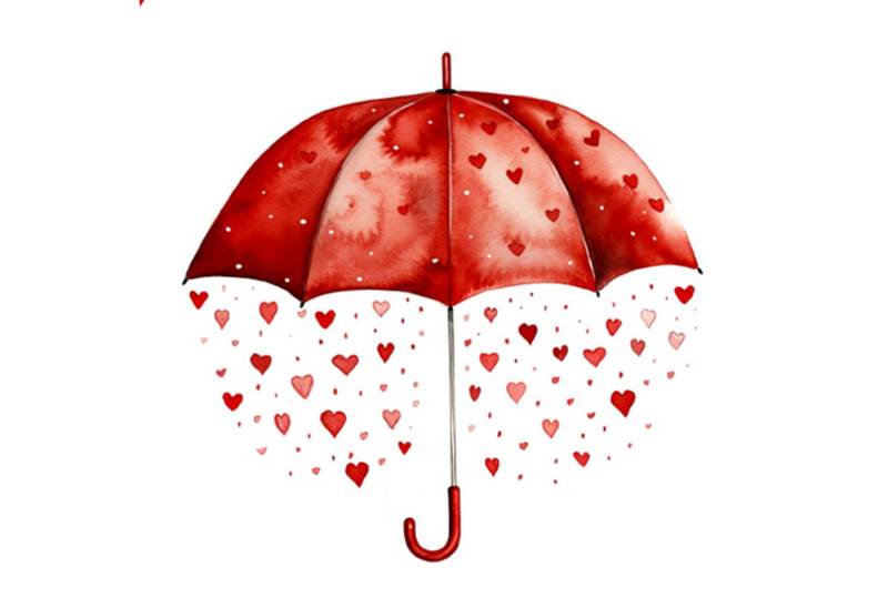 ti-flair Papierserviette, Servietten Papier 33x33cm 3-lagig Regenschirm & Herzregen Motiv 20 Stk von ti-flair