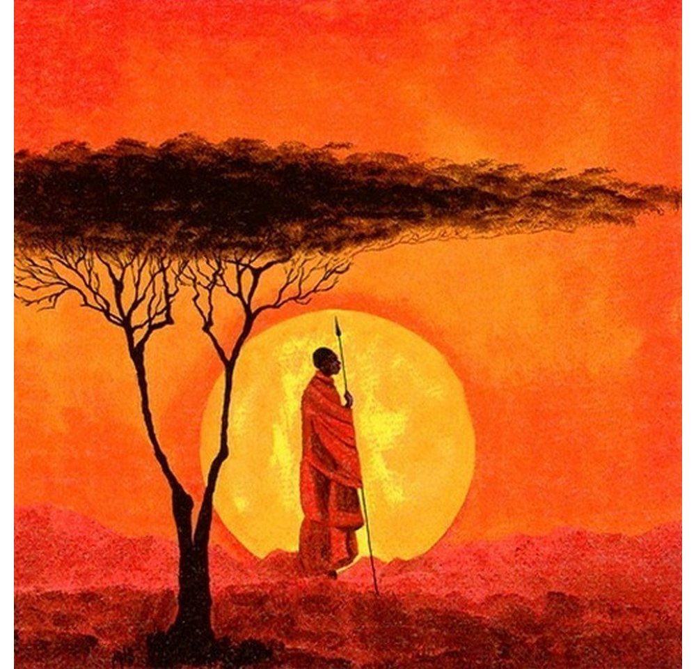 ti-flair Papierserviette 20 Servietten African Sunset 33x33cm, (20 St) von ti-flair