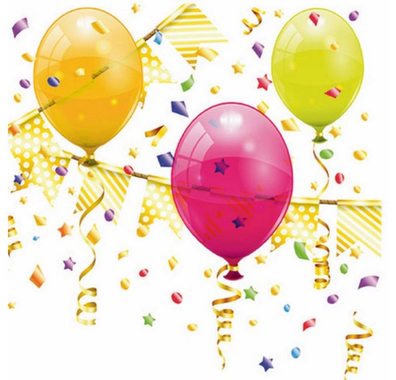 ti-flair Papierserviette 20 Servietten Ambience de Fete 33x33cm, (20 St) von ti-flair